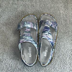 Alegria Blue and Purple Sandals Comfort Style